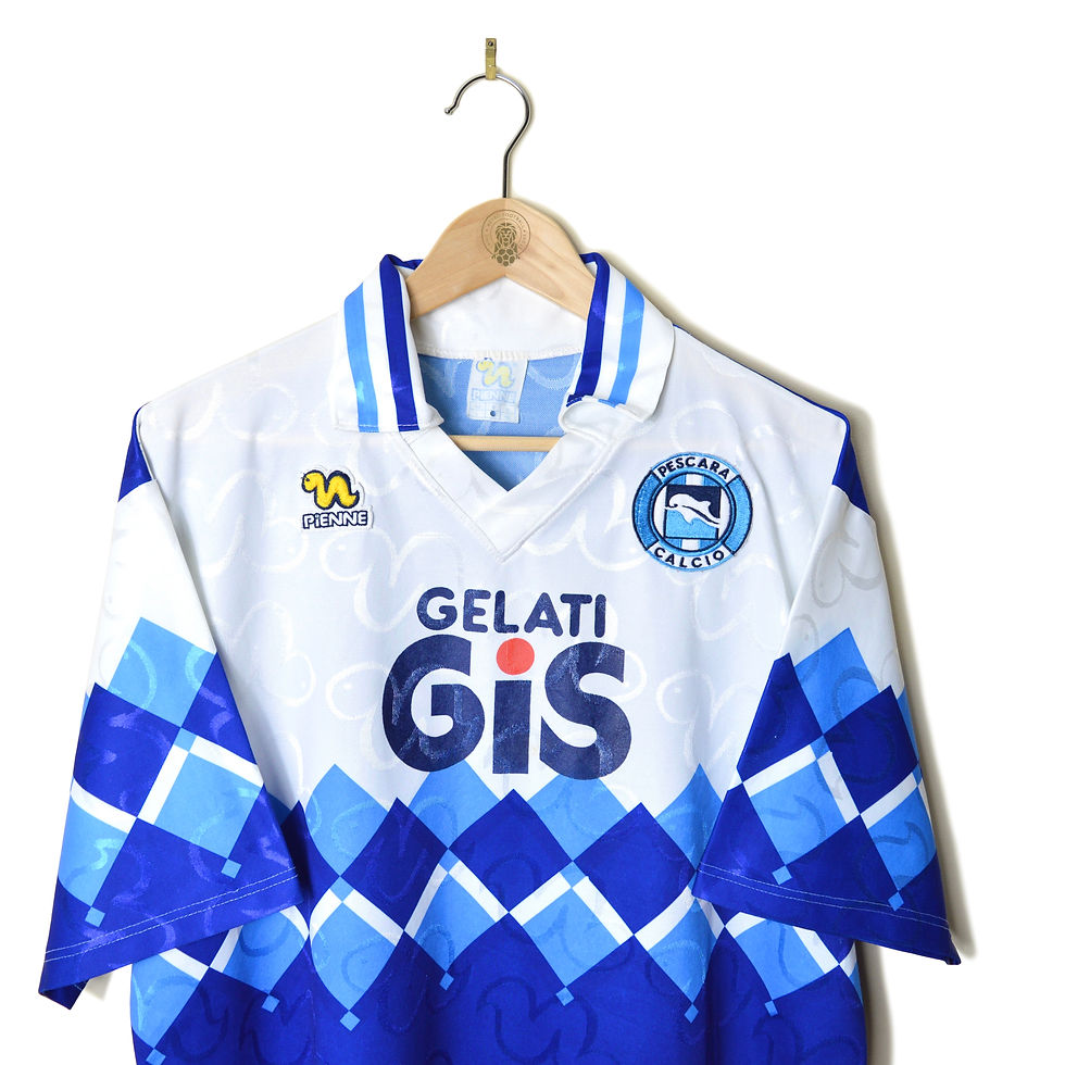 Thumbnail: PESCARA PLAYER ISSUE AWAY FOOTBALL SHIRT 1992/93 #5