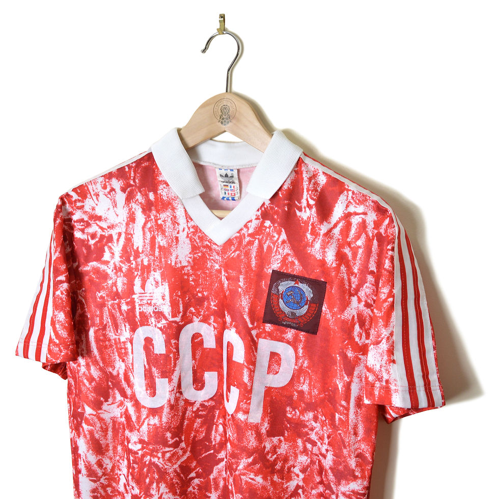 Thumbnail: SOVIET UNION RUSSIA USSR CCCP HOME FOOTBALL SHIRT SOCCER JERSEY 1989 1990 1991 ADIDAS RED MEAT