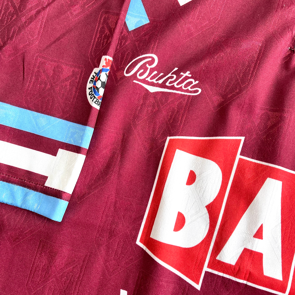 Thumbnail: WEST HAM HOME FOOTBALL SHIRT 1991/92