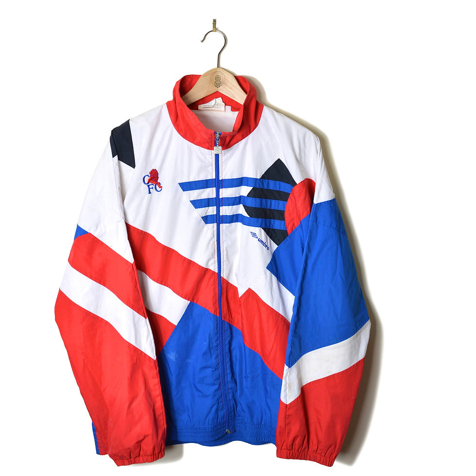 CHELSEA CLASSIC RETRO VINTAGE UMBRO FOOBALL TRACK TRAINING JACKET COAT 1991 1992