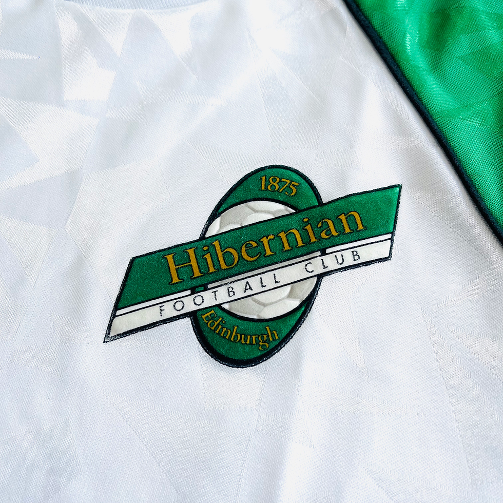 Thumbnail: HIBERNIAN AWAY FOOTBALL SHIRT 1989/91