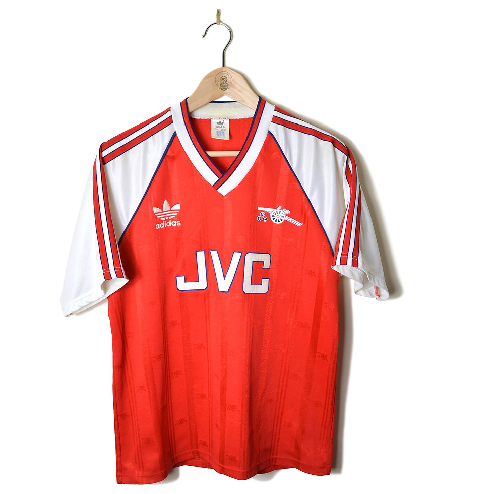 ARSENAL CLASSIC RETRO VINTAGE HOME FOOTBALL SHIRT SOCCER JERSEY 1988 1989 1990 #7 DAVID ROCASTLE NIKE JVC