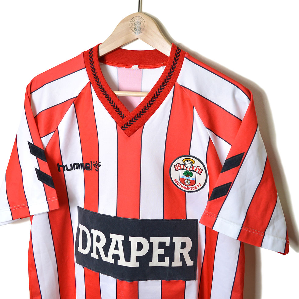 Thumbnail: SOUTHAMPTON CLASSIC RETRO VINTAGE HOME FOOTBALL SHIRT SOCCER JERSEY 1989 1990 1991 HUMMEL DRAPER TOOLS