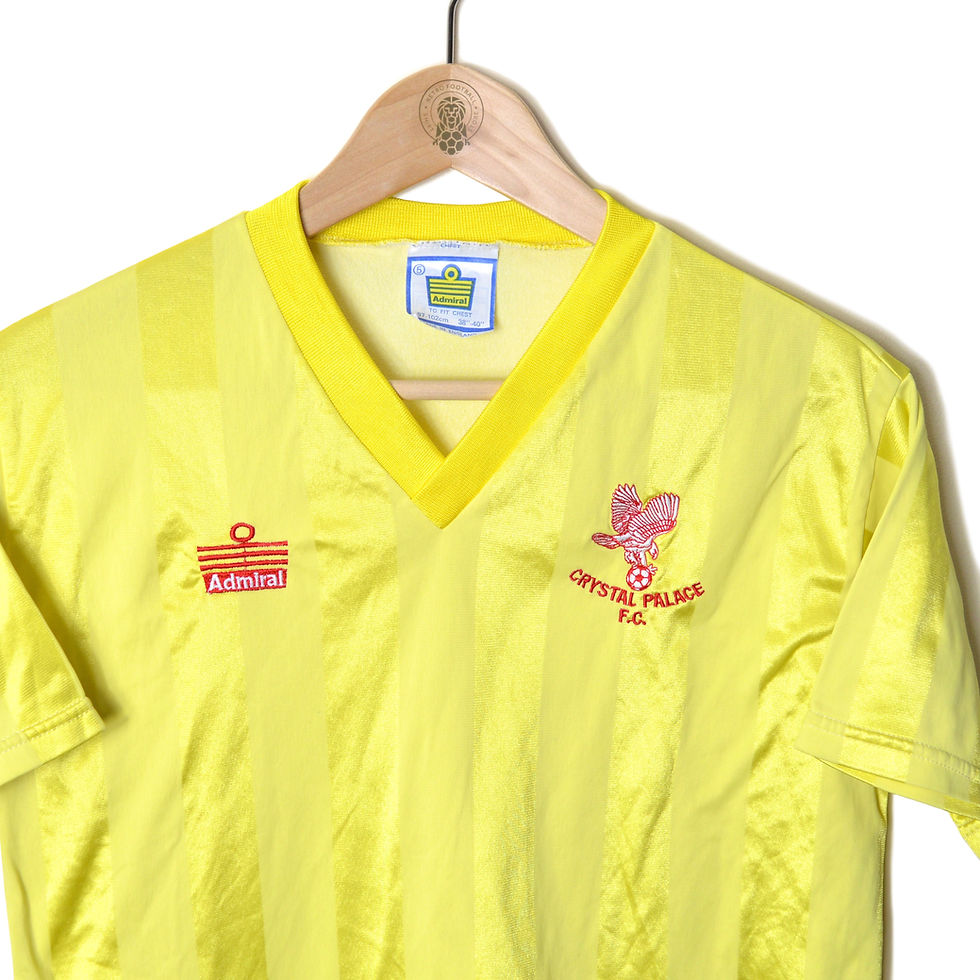 Thumbnail: CRYSTAL PALACE CLASSIC RETRO VINTAGE AWAY FOOTBALL SHIRT SOCCER JERSEY 1987 1988 ADMIRAL YELLOW