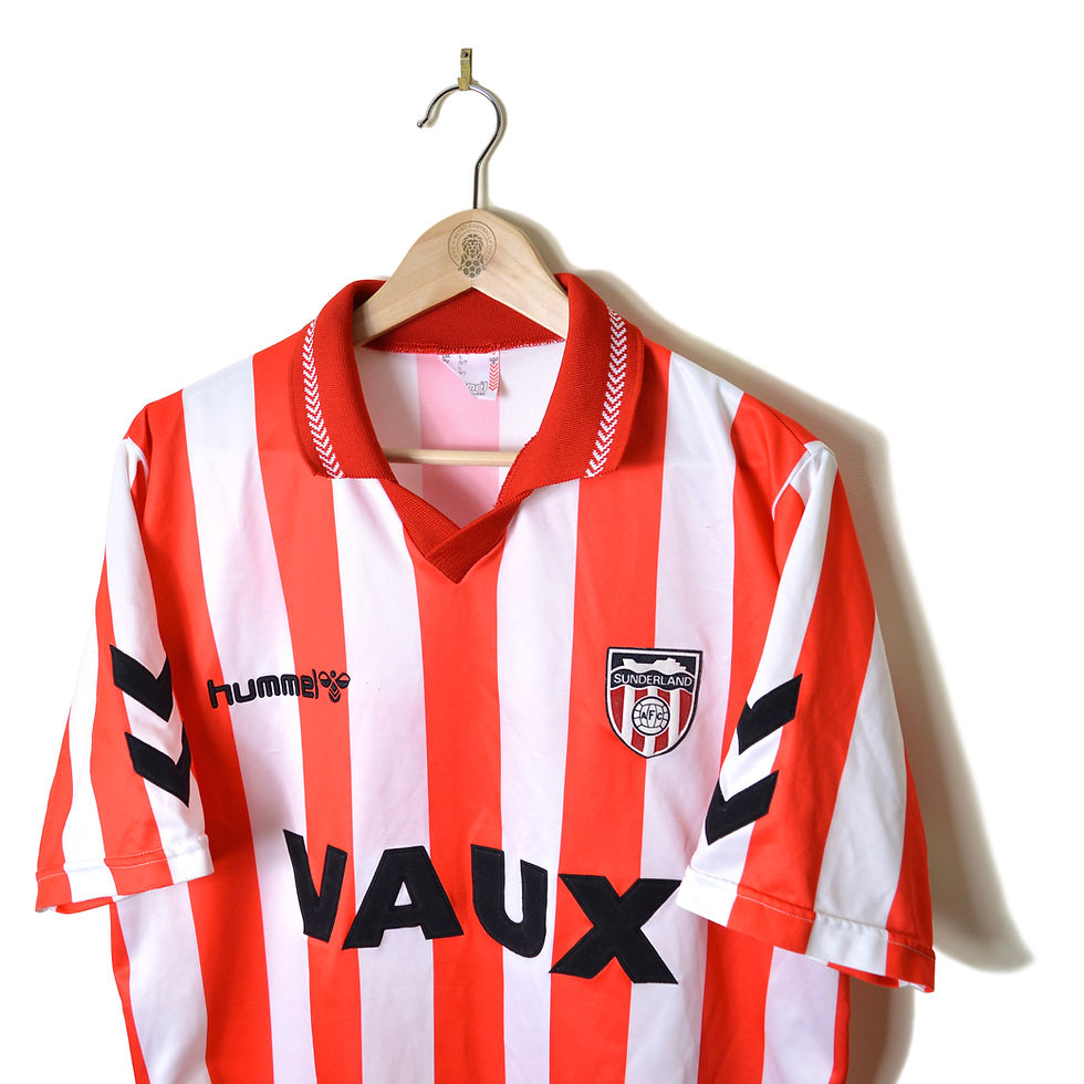 Thumbnail: SUNDERLAND CLASSIC RETRO VINTAGE HOME FOOTBALL SHIRT SOCCER JERSEY 1991 1992 1993 1994 HUMMEL VAUX 90'S