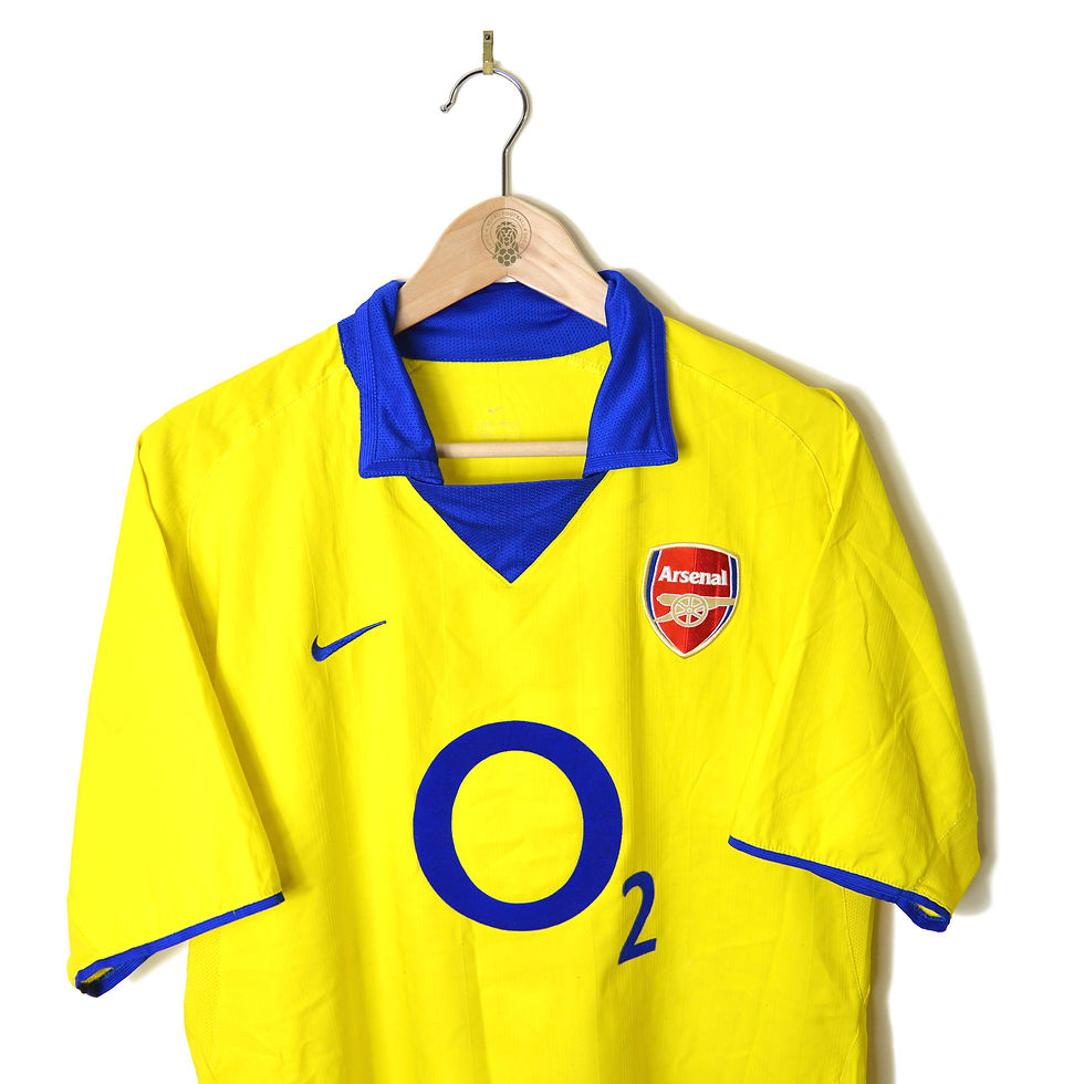 ARSENAL CLASSIC RETRO VINTAGE AWAY FOOTBALL SHIRT SOCCER JERSEY 2003 2004 NIKE O2 INVINCIBLES