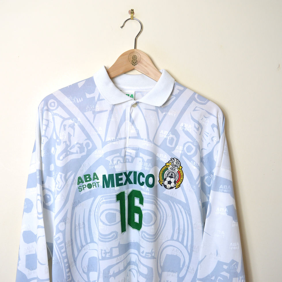 Thumbnail: MEXICO MATCH WORN AWAY FOOTBALL SHIRT 1996/98 L/S #16