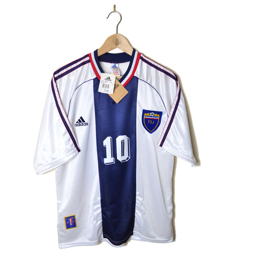 YUGOSLAVIA AWAY FOOTBALL SHIRT 1998/00 #10 STOJKOVIC *BNWT