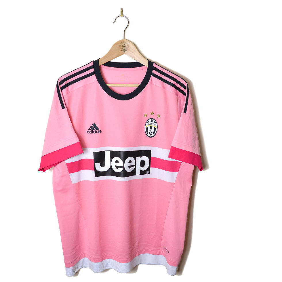 JUVENTUS JUVE CLASSIC RETRO VINTAGE AWAY FOOTBALL SHIRT SOCCER JERSEY 2015 2016 ADIDAS JEEP PINK DRAKE