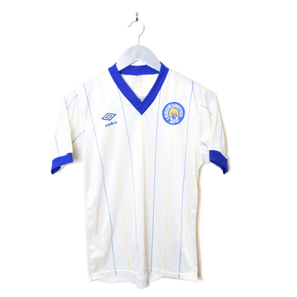 LEEDS UNITED AWAY FOOTBALL SHIRT 1981/84