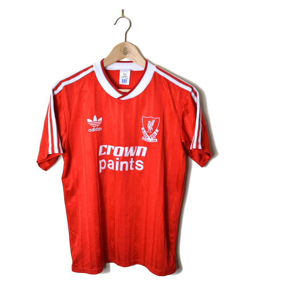 LIVERPOOL CLASSIC RETRO VINTAGE HOME FOOTBALL SHIRT SOCCER JERSEY 1987 1988 ADIDAS CROWN PAINTS