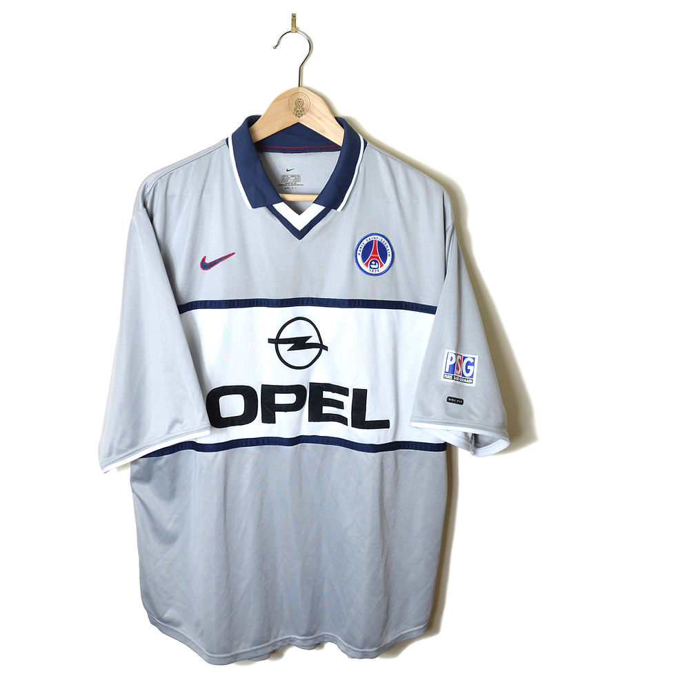 PARIS SAINT-GERMAIN (PSG) CLASSIC RETRO VINTAGE AWAY FOOTBALL SHIRT SOCCER JERSEY 2000 2001 NIKE OPEL 90'S