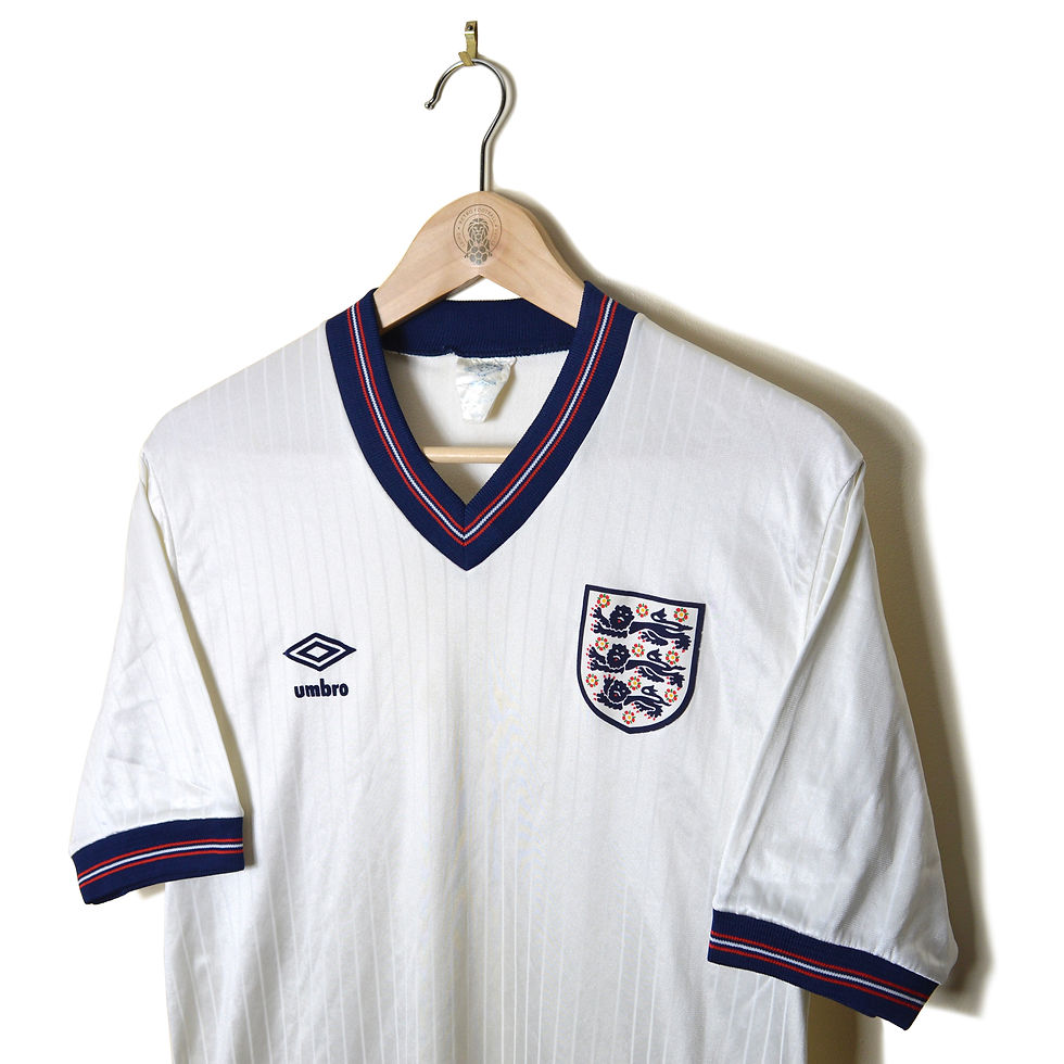 Thumbnail: ENGLAND CLASSIC RETRO VINTAGE HOME FOOTBALL SHIRT SOCCER JERSEY 1984 1985 1986 1987 UMBRO