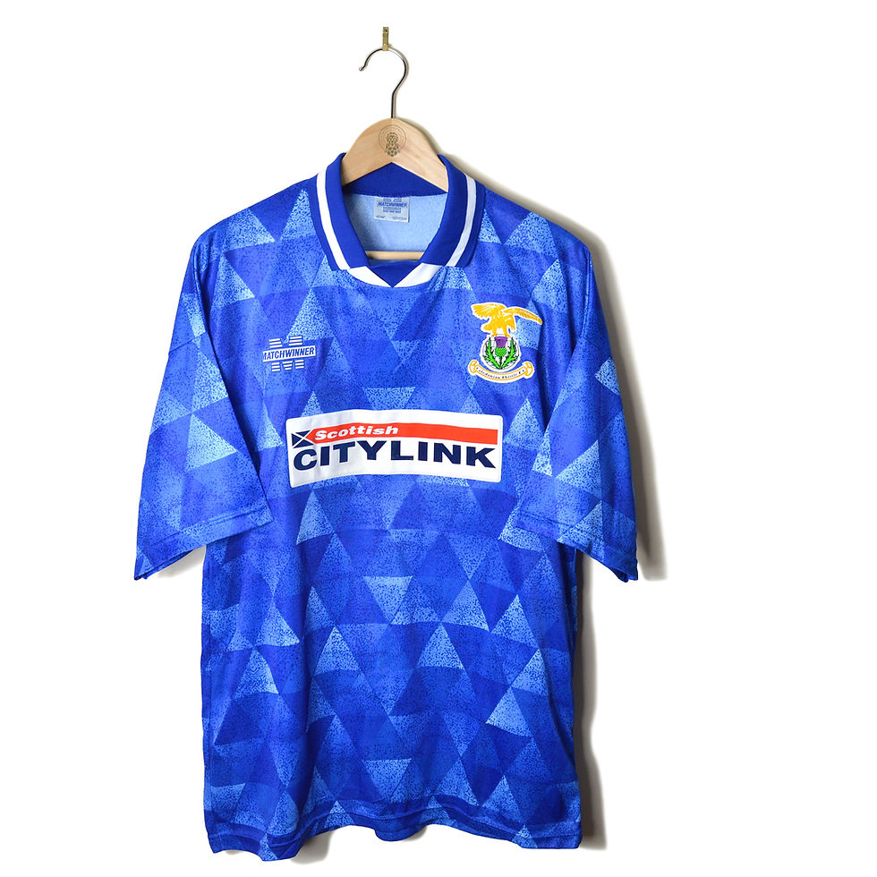 INVERNESS CALEDONIAN THISTLE CLASSIC VINTAGE HOME FOOTBALL SHIRT SOCCER JERSEY 1994 1995 MATCHWINNER SCOTTISH CITY LINK