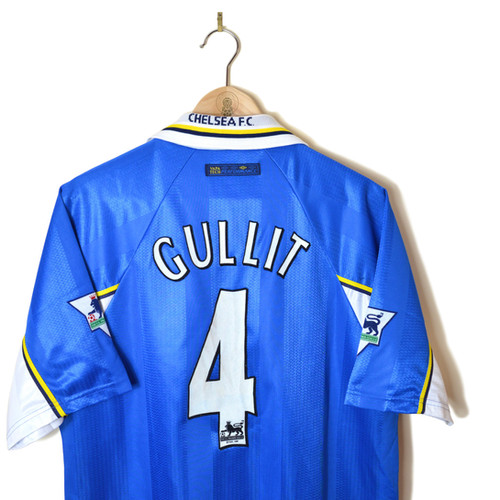 CHELSEA HOME FOOTBALL SHIRT 1997/99 #4 GULLIT | Retro Football