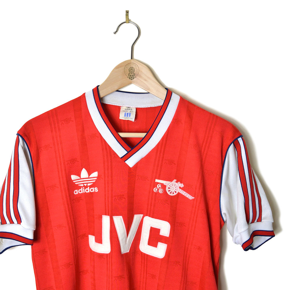 ARSENAL CLASSIC RETRO VINTAGE HOME FOOTBALL SHIRT SOCCER JERSEY 1986 1987 1988 ADIDAS JVC 80'S