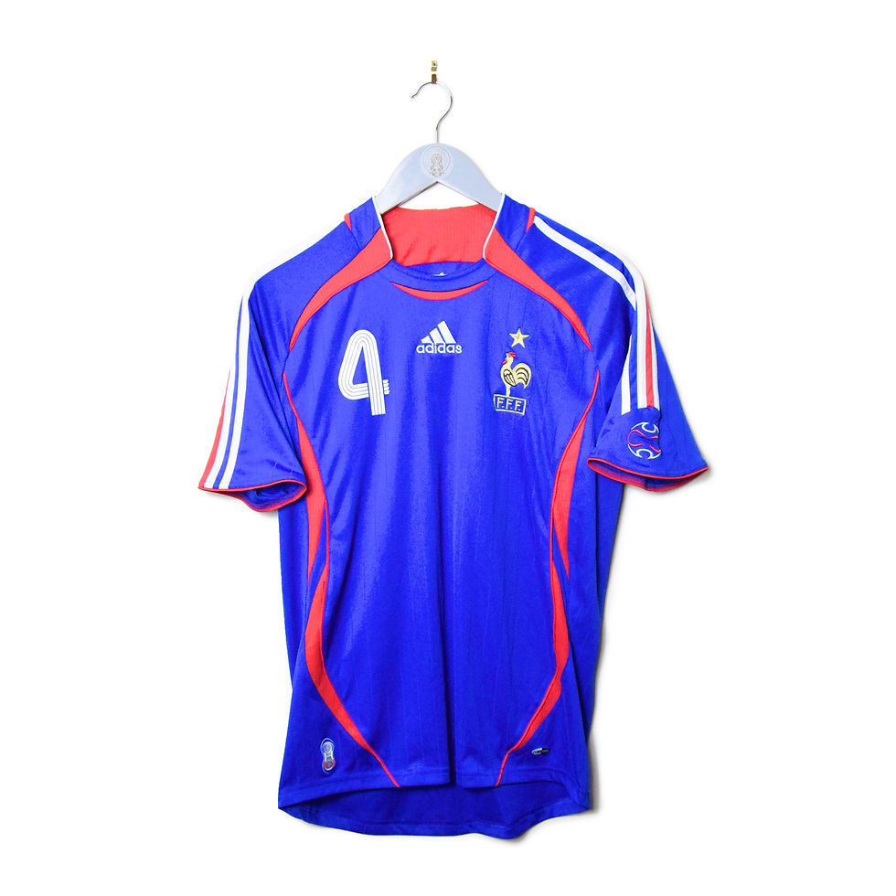 FRANCE HOME FOOTBALL SHIRT 2006/07 #4 VIEIRA