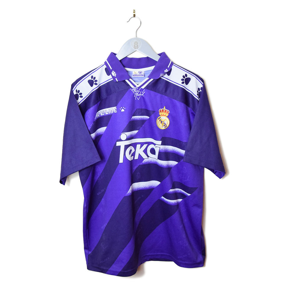 ウェア Real Madrid Away 1994/1996 Uniform Real Madrid 94/96 • Away Shirt • L – Real Vintage Football