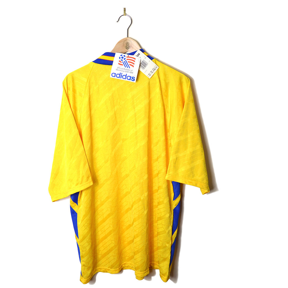 Thumbnail: SWEDEN HOME FOOTBALL SHIRT 1994/96 *BNWT*