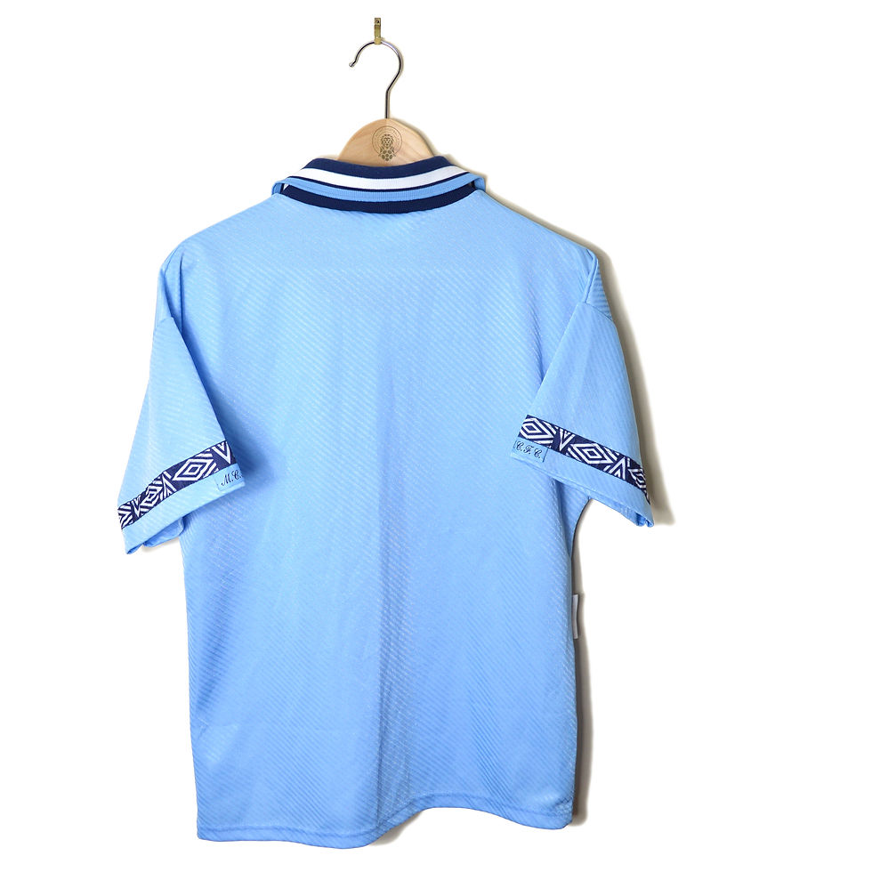 Thumbnail: MANCHESTER CITY CENTENARY HOME FOOTBALL SHIRT 1994/95