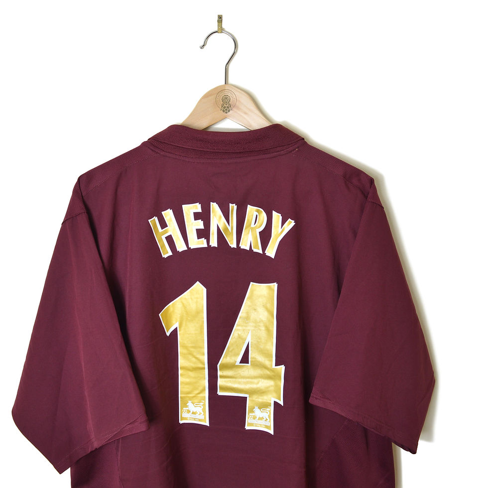 Thumbnail: ARSENAL HIGHBURY REDCURRANT HOME FOOTBALL SHIRT SOCCER JERSEY 2005 2006 #14 THIERRY HENRY NIKE O2