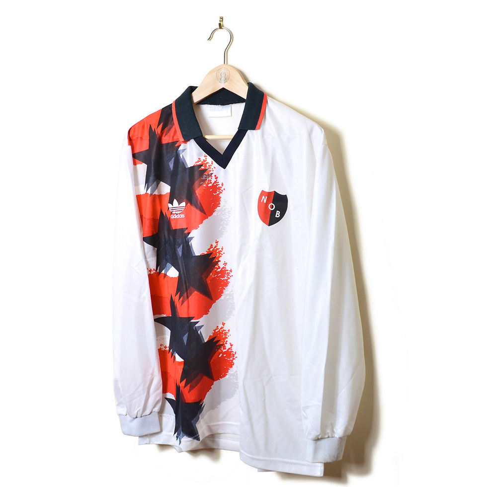 Thumbnail: NEWELL'S OLD BOYS NOB CLASSIC VINTAGE RETRO AWAY FOOTBALL SHIRT SOCCER JERSEY 1994 1995 L/S LONG-SLEEVED BNIB ADIDAS