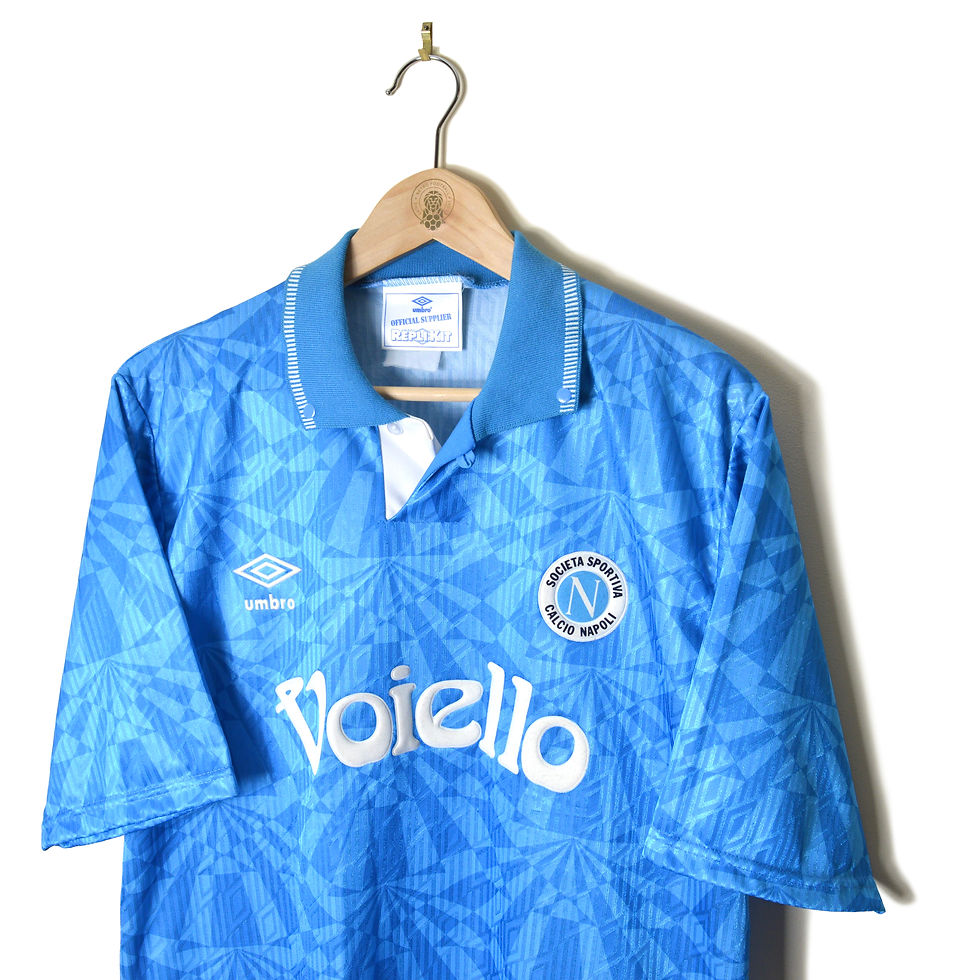 Thumbnail: NAPOLI CLASSIC RETRO VINTAGE HOME FOOTBALL SHIRT SOCCER JERSEY 1991 1992 1993 UMBRO VOIELLO CALCIO 90'S