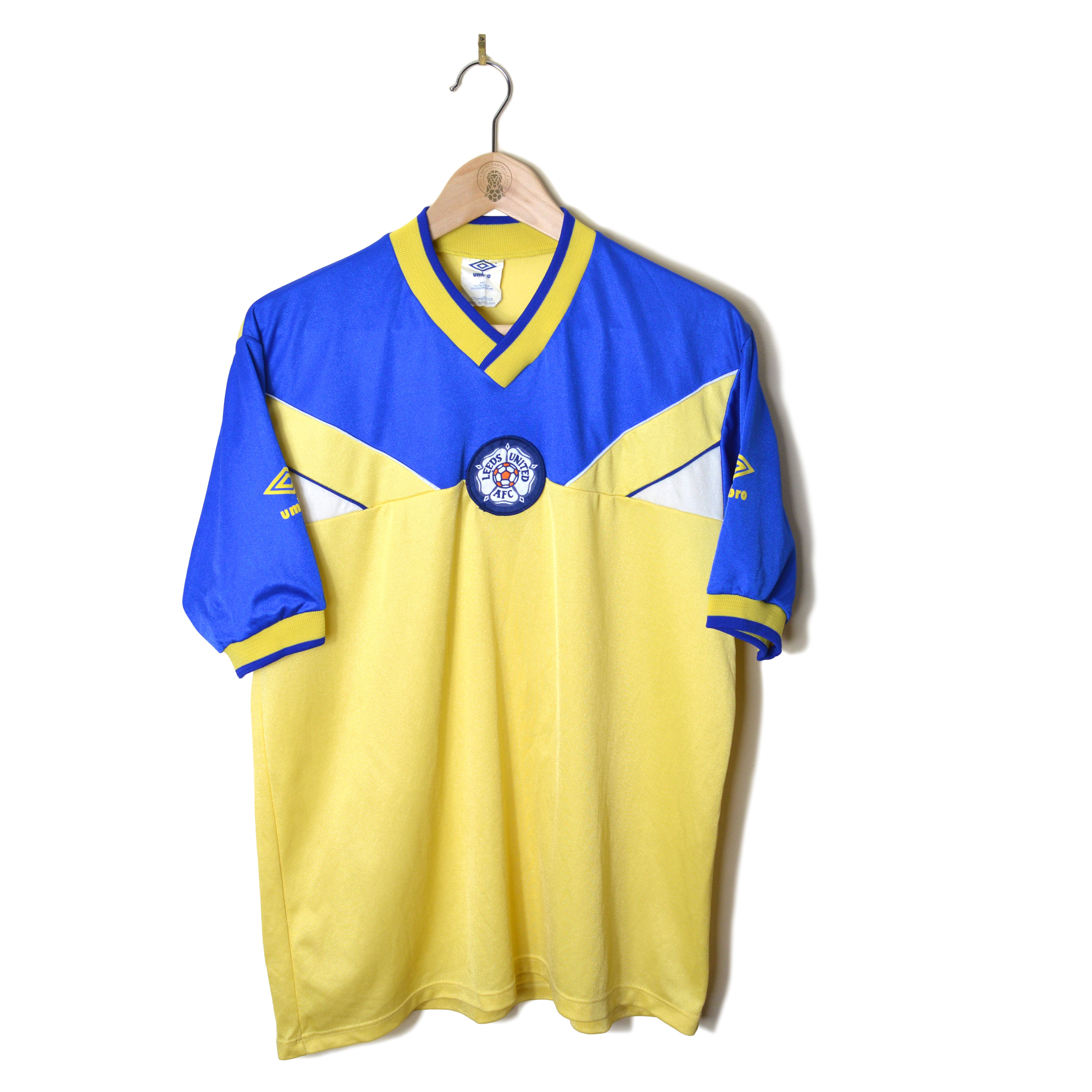 LEEDS UNITED CLASSIC RETRO VINTAGE AWAY FOOTBALL SHIRT SOCCER JERSEY 1986 1987 1988 UMBRO
