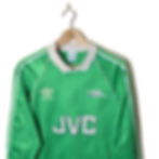 ARSENAL CLASSIC RETRO VINTAGE GK GOALKEEPER FOOTBALL SHIRT SOCCER JERSEY 1988 1989 1990 ADIDAS JVC GREEN