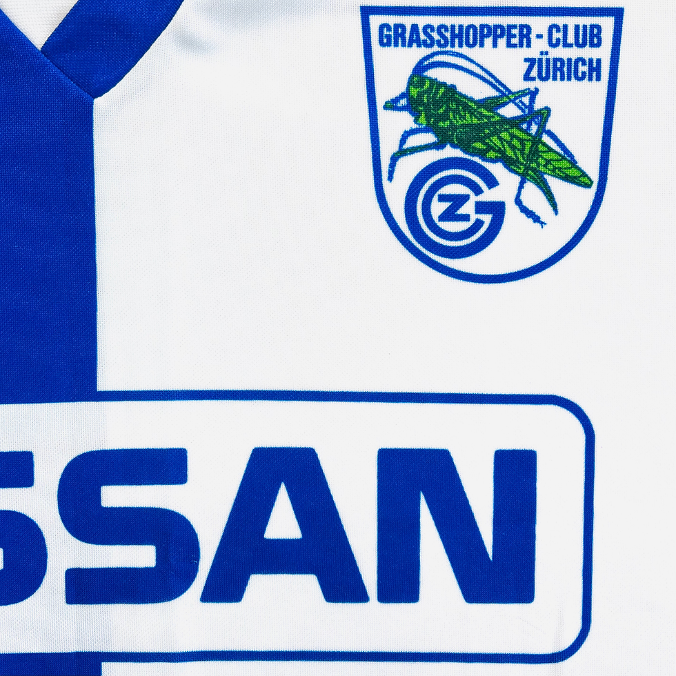 Thumbnail: GRASSHOPPER ZURICH HOME FOOTBALL SHIRT 1985/91