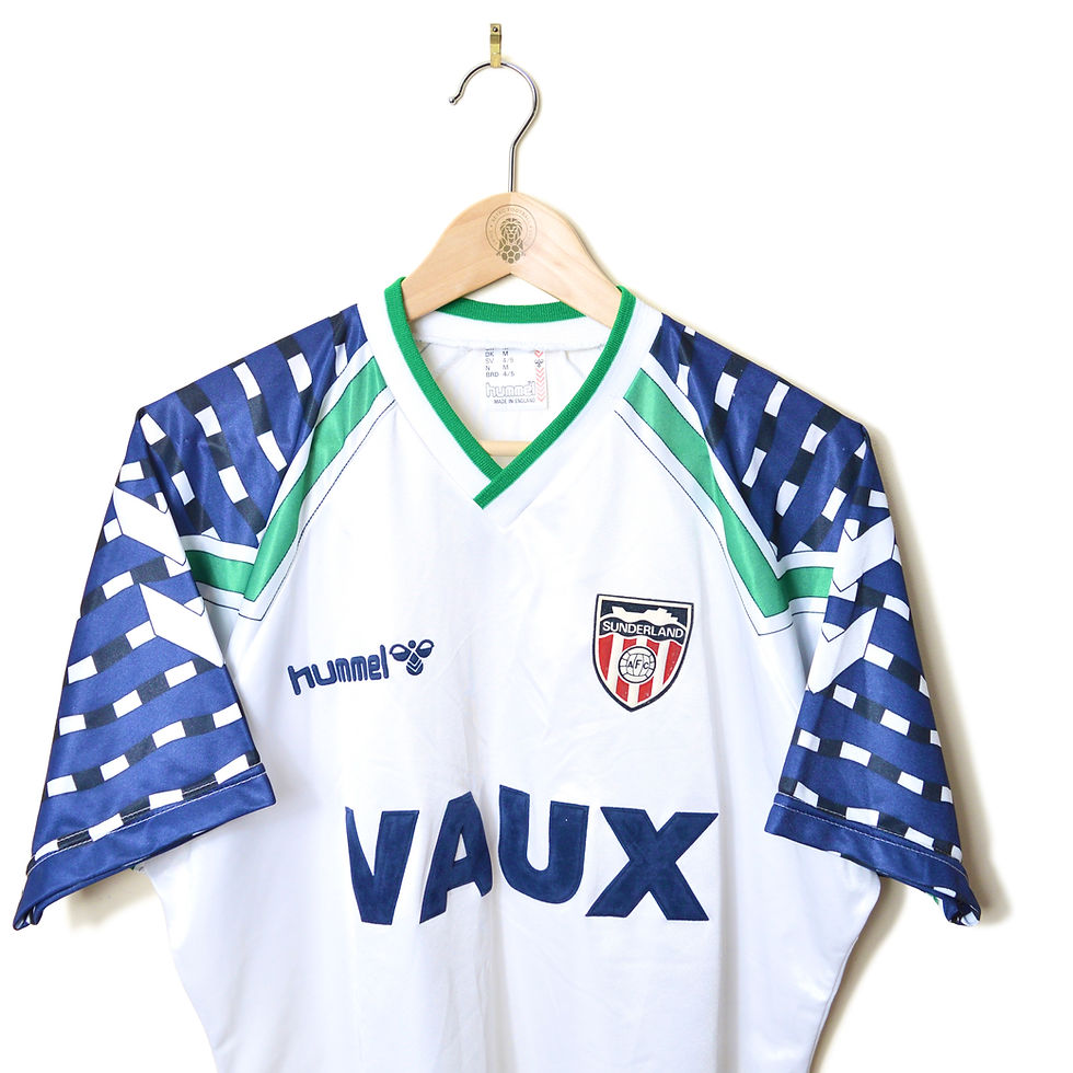 SUNDERLAND CLASSIC RETRO VINTAGE AWAY FOOTBALL SHIRT SOCCER JERSEY 1991 1992 1993 1994 HUMMEL VAUX 90'S BLACK CATS