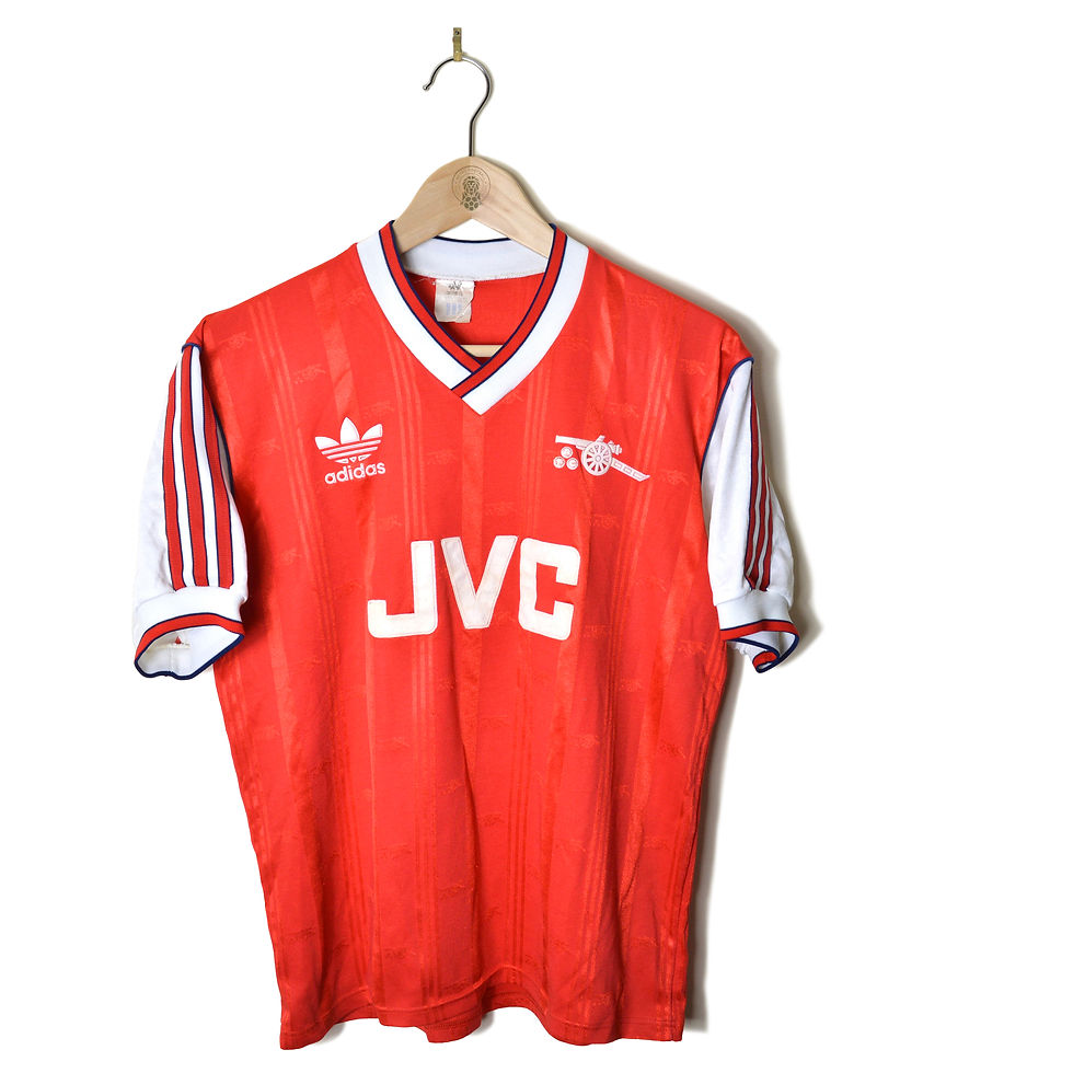 ARSENAL CLASSIC RETRO VINTAGE HOME FOOTBALL SHIRT SOCCER JERSEY 1986 1987 1988 ADIDAS JVC 80'S