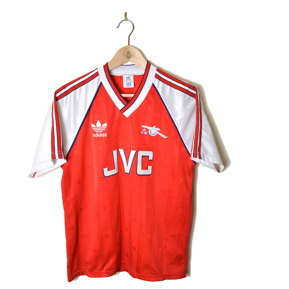 ARSENAL CLASSIC RETRO VINTAGE  HOME FOOTBALL SHIRT SOCCER JERSEY 1988 1989 1990 ADIDAS JVC 90'S