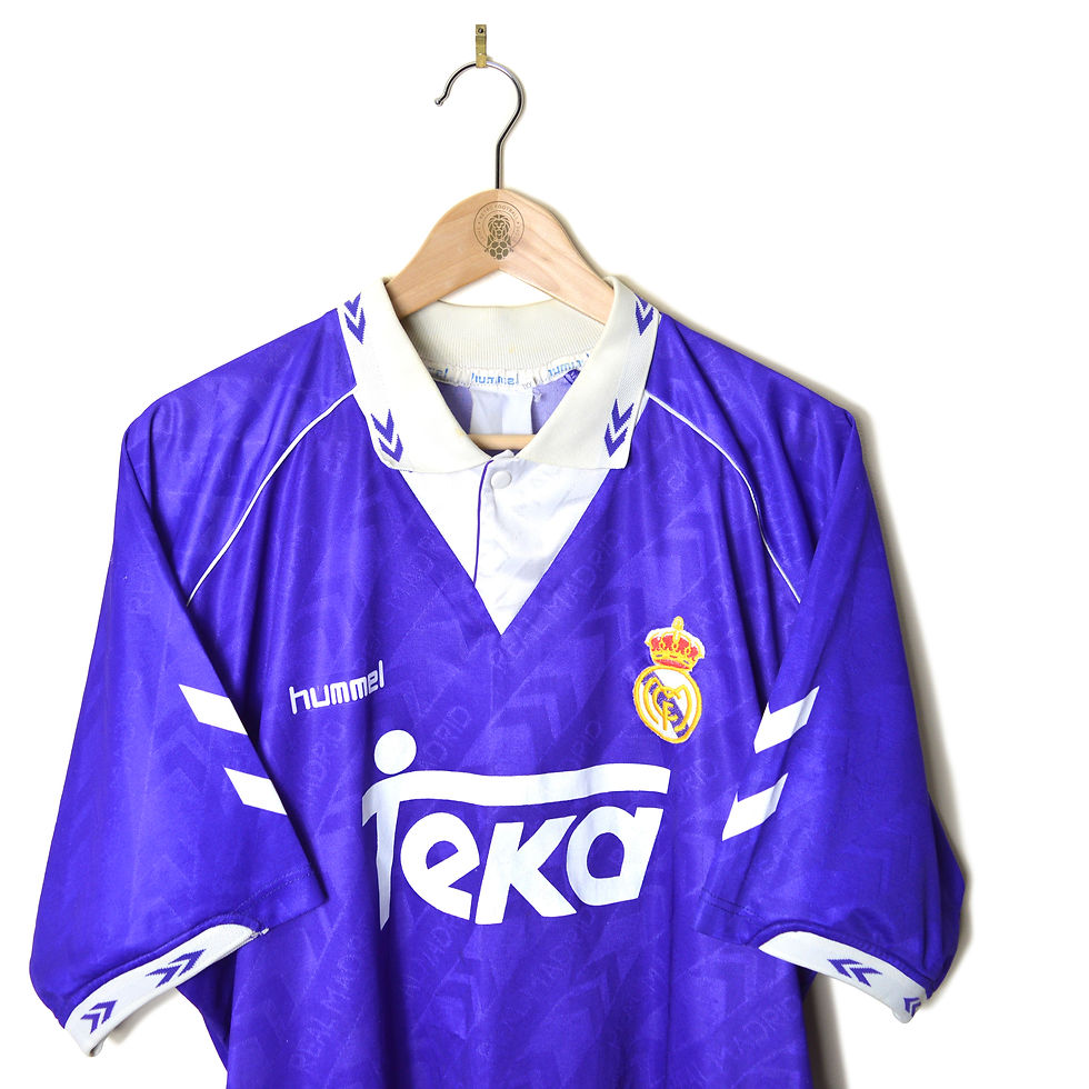 REAL MADRID (MATCH WORN?) AWAY FOOTBALL SHIRT 1993/94 #8