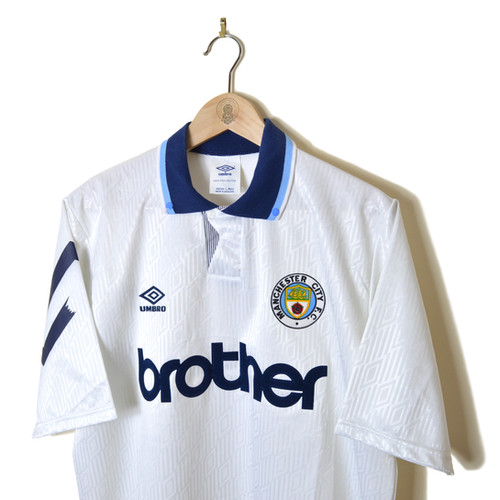 MANCHESTER CITY THIRD FOOTBALL SHIRT 1991/93 | Retro Football