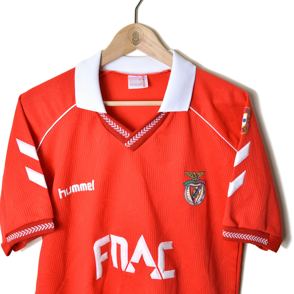 BENFICA CLASSIC RETRO VINTAGE HOME FOOTBALL SHIRT SOCCER JERSEY 1991 1992 HUMMEL FRAC