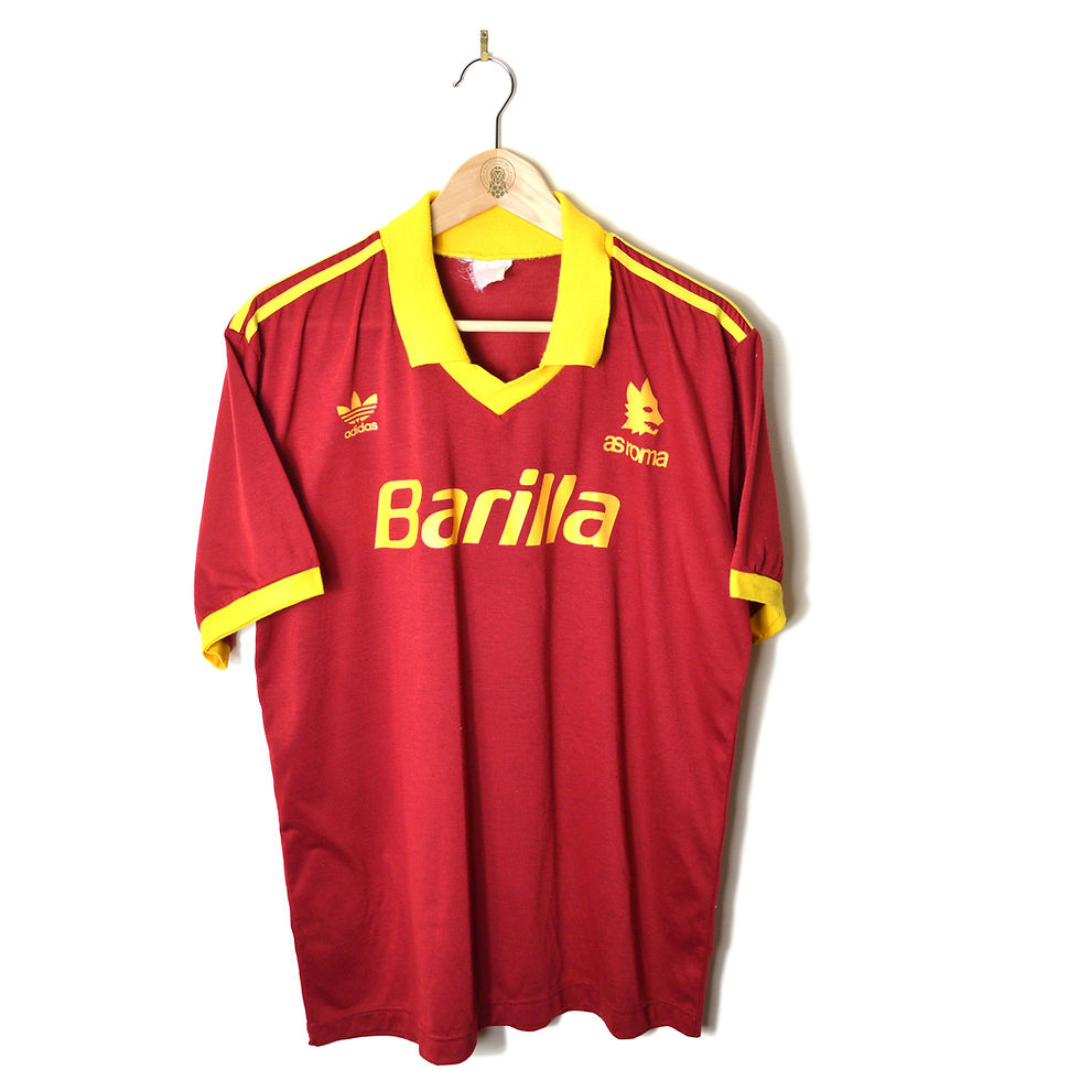 ROMA PRIMAVERA MATCH WORN PLAYER ISSUE RESERVES FOOTBALL SHIRT SOCCER JERSEY 1991 1992 #11 ADIDAS BARILLA 90'S CALCIO