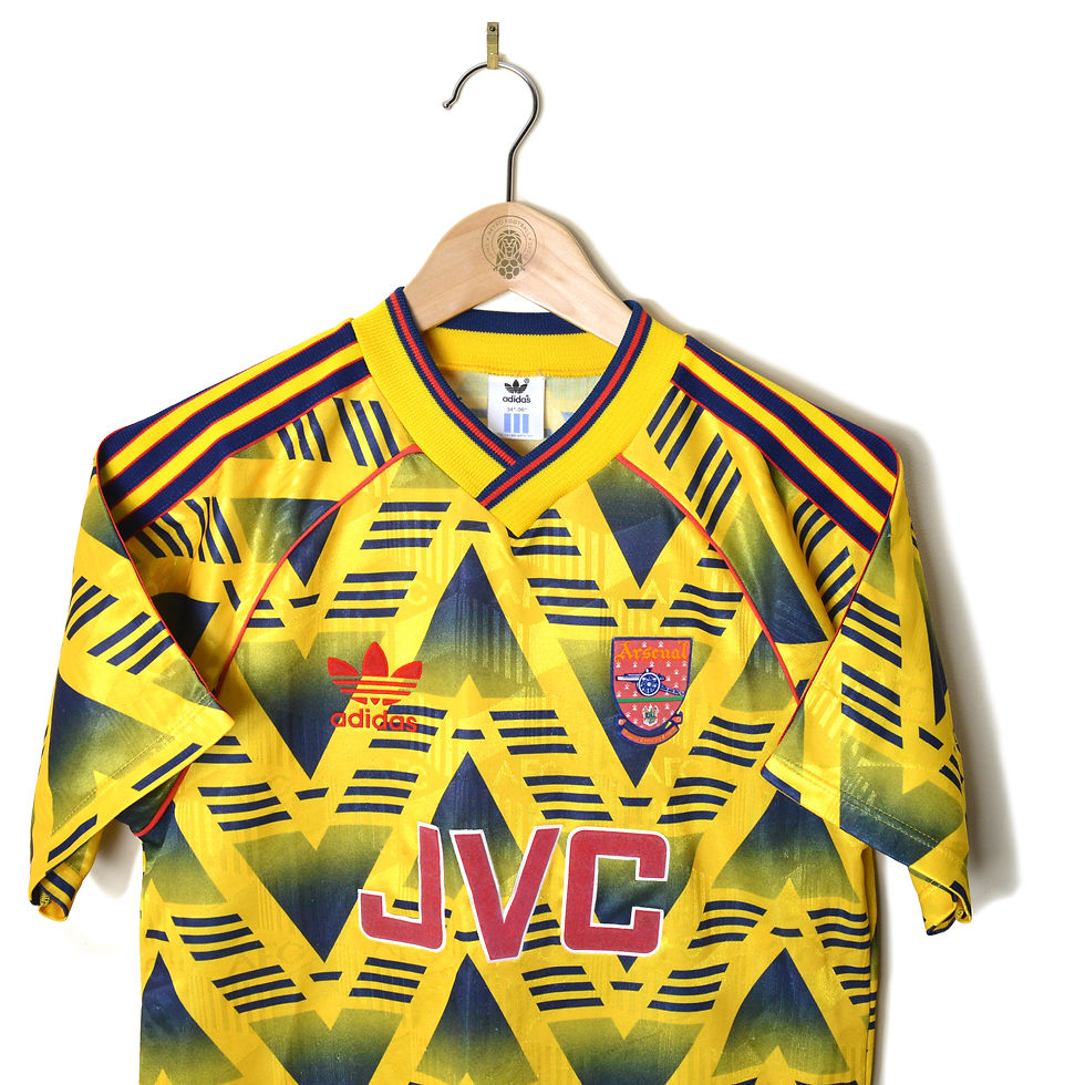 ARSENAL CLASSIC RETRO VINTAGE AWAY FOOTBALL SHIRT SOCCER JERSEY 1991 1992 1993 ADIDAS JVC BRUISED BANANA 90'S