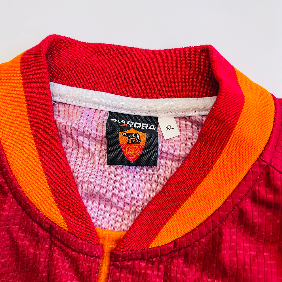Thumbnail: ROMA MATCH WORN HOME FOOTBALL SHIRT 1997/98 #13 VAGNER