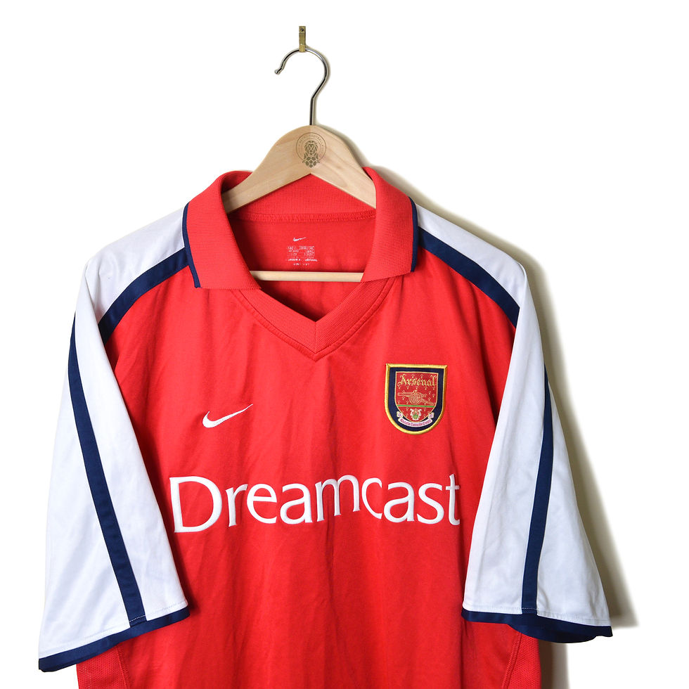 Thumbnail: ARSENAL CLASSIC RETRO VINTAGE HOME FOOTBALL SHIRT SOCCER JERSEY 2000 2001 2002 #16 SILVINHO NIKE DREAMCAST