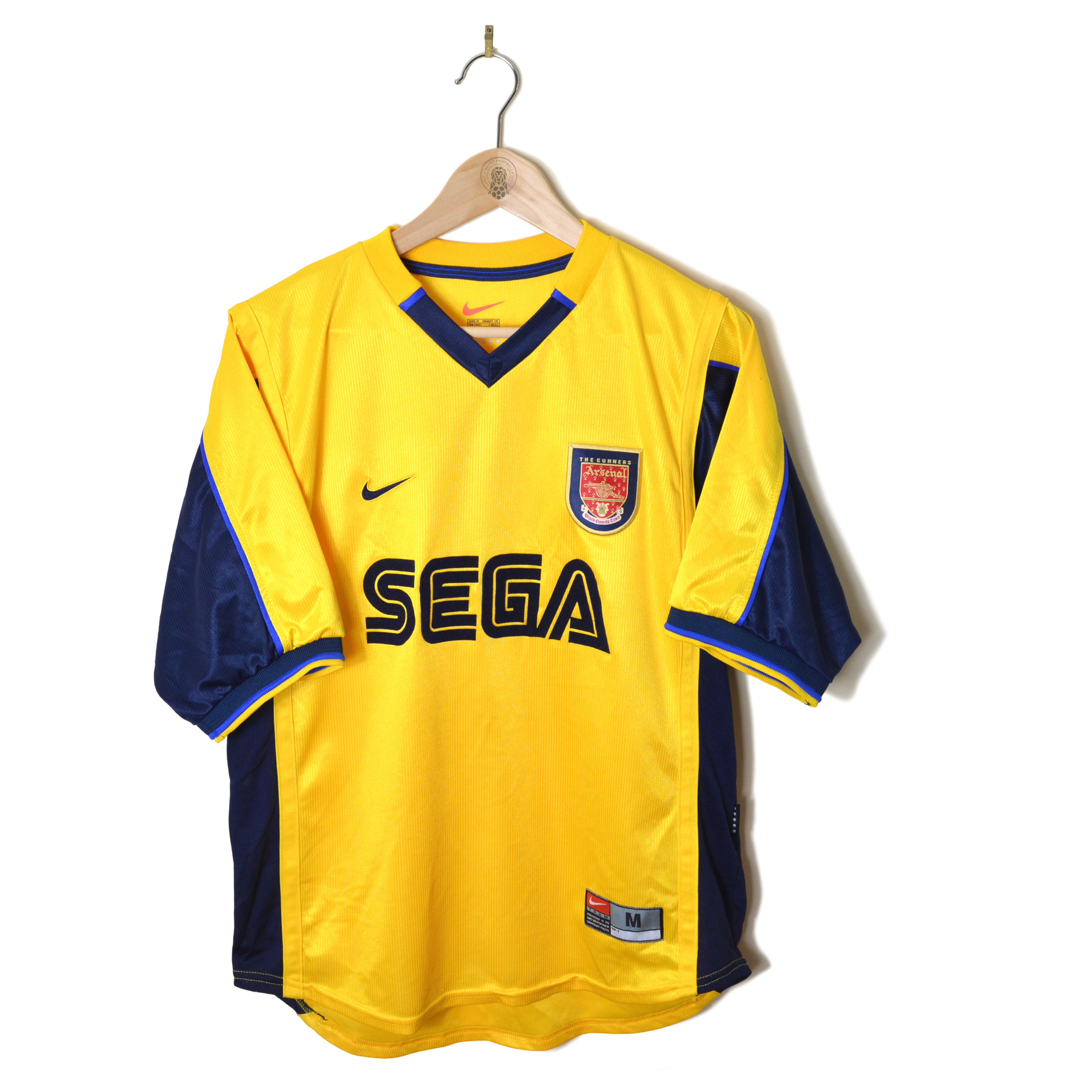 ARSENAL CLASSIC RETRO VINTAGE AWAY FOOTBALL SHIRT SOCCER JERSEY 1999 2000 2001 NIKE SEGA