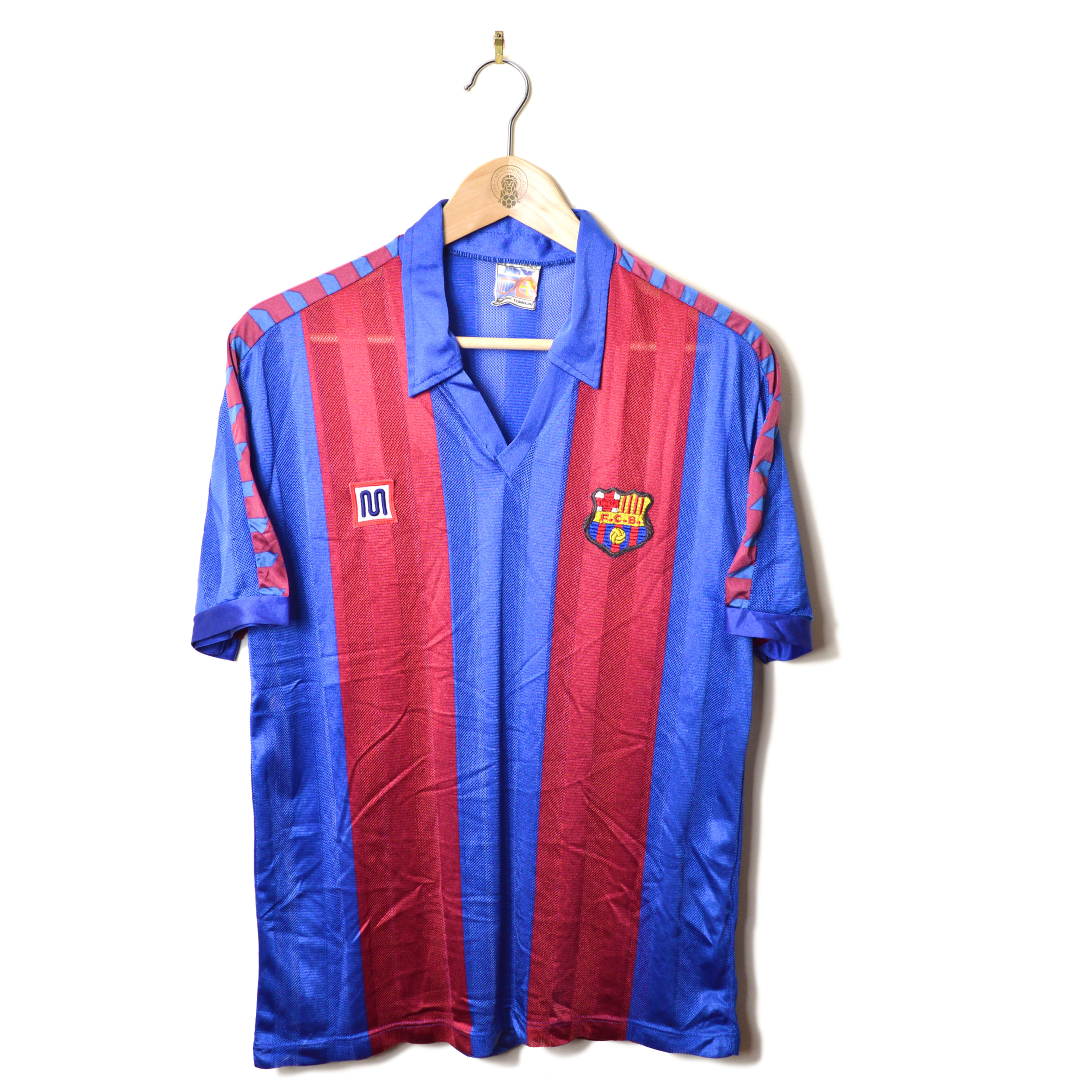 BARCELONA PRE-SEASON AIRTEX HOME FOOTBALL SHIRT 1985/86