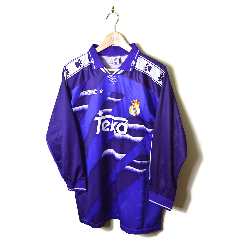 REAL MADRID AWAY FOOTBALL SHIRT 1994/96 L/S | Retro Football SS