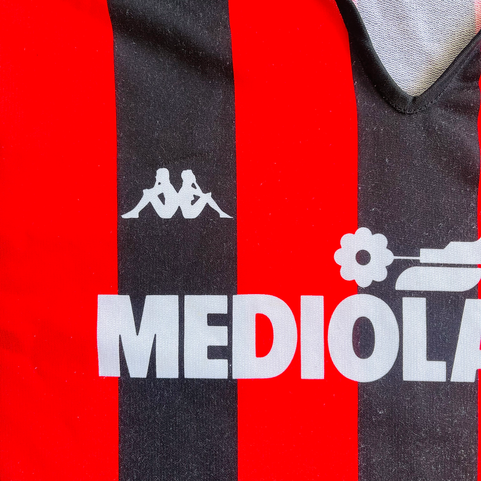 Thumbnail: AC MILAN HOME FOOTBALL SHIRT 1989/90 L/S