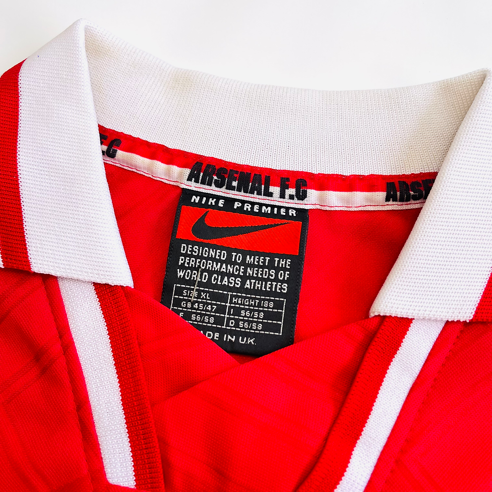 Thumbnail: ARSENAL HOME FOOTBALL SHIRT 1996/98 #9 MERSON
