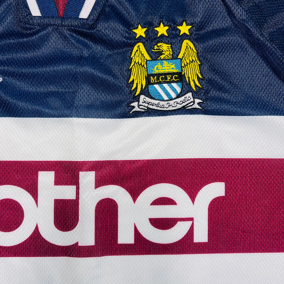 Thumbnail: MANCHESTER CITY AWAY FOOTBALL SHIRT 1997/98 L/S
