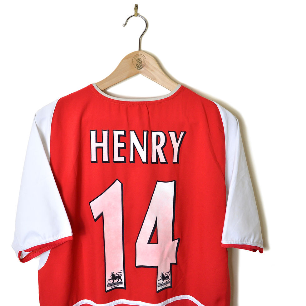 Thumbnail: ARSENAL CLASSIC RETRO VINTAGE HOME FOOTBALL SHIRT SOCCER JERSEY 2002 2003 2004 #14 THIERRY HENRY NIKE O2 INVINCIBLES