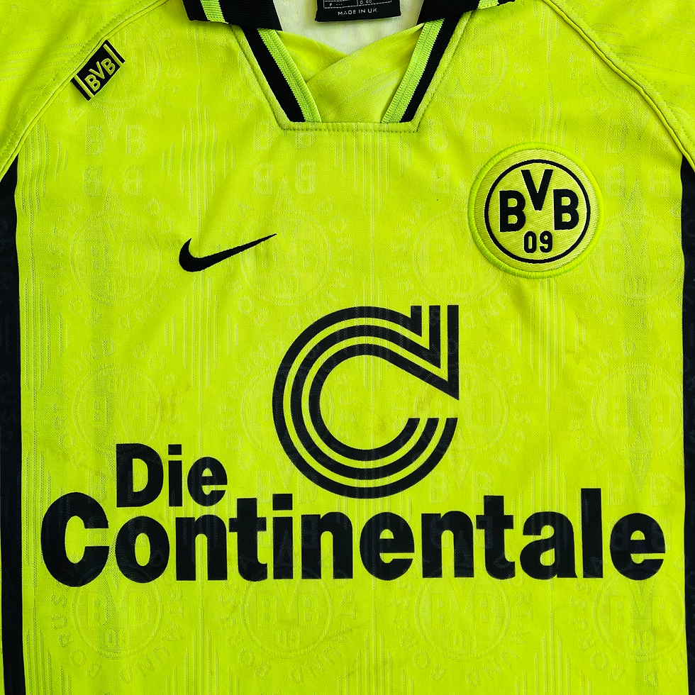 Thumbnail: BORUSSIA DORTMUND HOME FOOTBALL SHIRT 1996/97