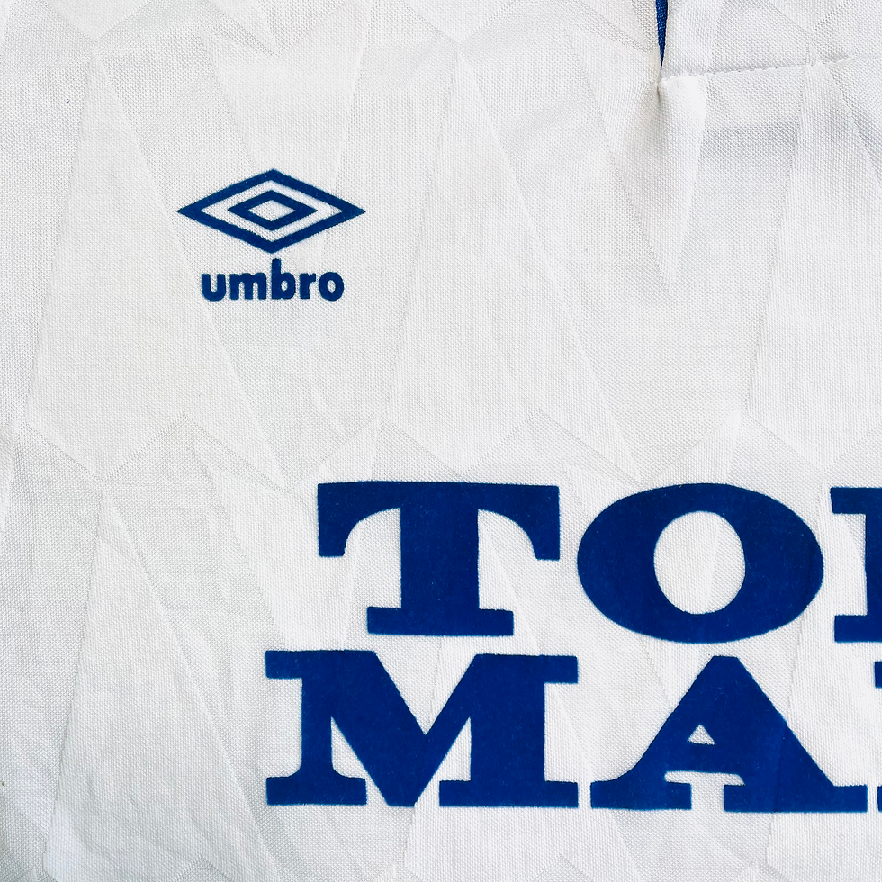 Thumbnail: LEEDS UNITED HOME FOOTBALL SHIRT 1990/91