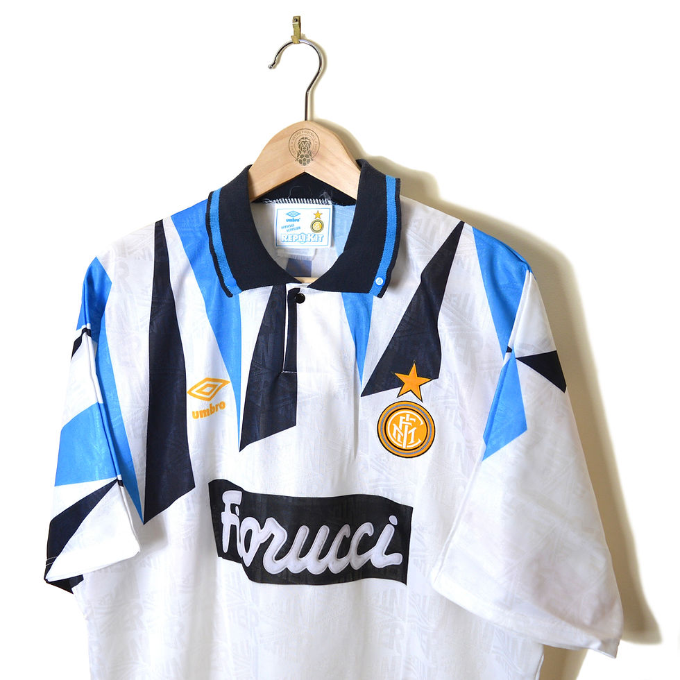 Thumbnail: INTER MILAN CLASSIC RETRO VINTAGE AWAY FOOTBALL SHIRT SOCCER JERSEY 1992 1993 FIORUCCI FITGAR CALCIO 90'S UMBRO